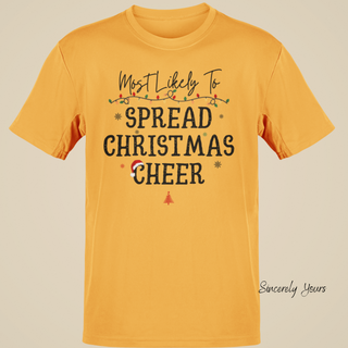 Family Holiday / Christmas Funny Matching Custom - Most Likely To Unisex Shirts