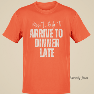 Family Thanksgiving / Friendsgiving Funny Matching Most Likely To - Unisex Shirts