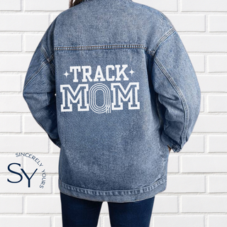Track Mom Denim Jacket