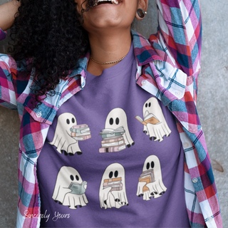 Ghosts Reading Halloween Sweatshirt