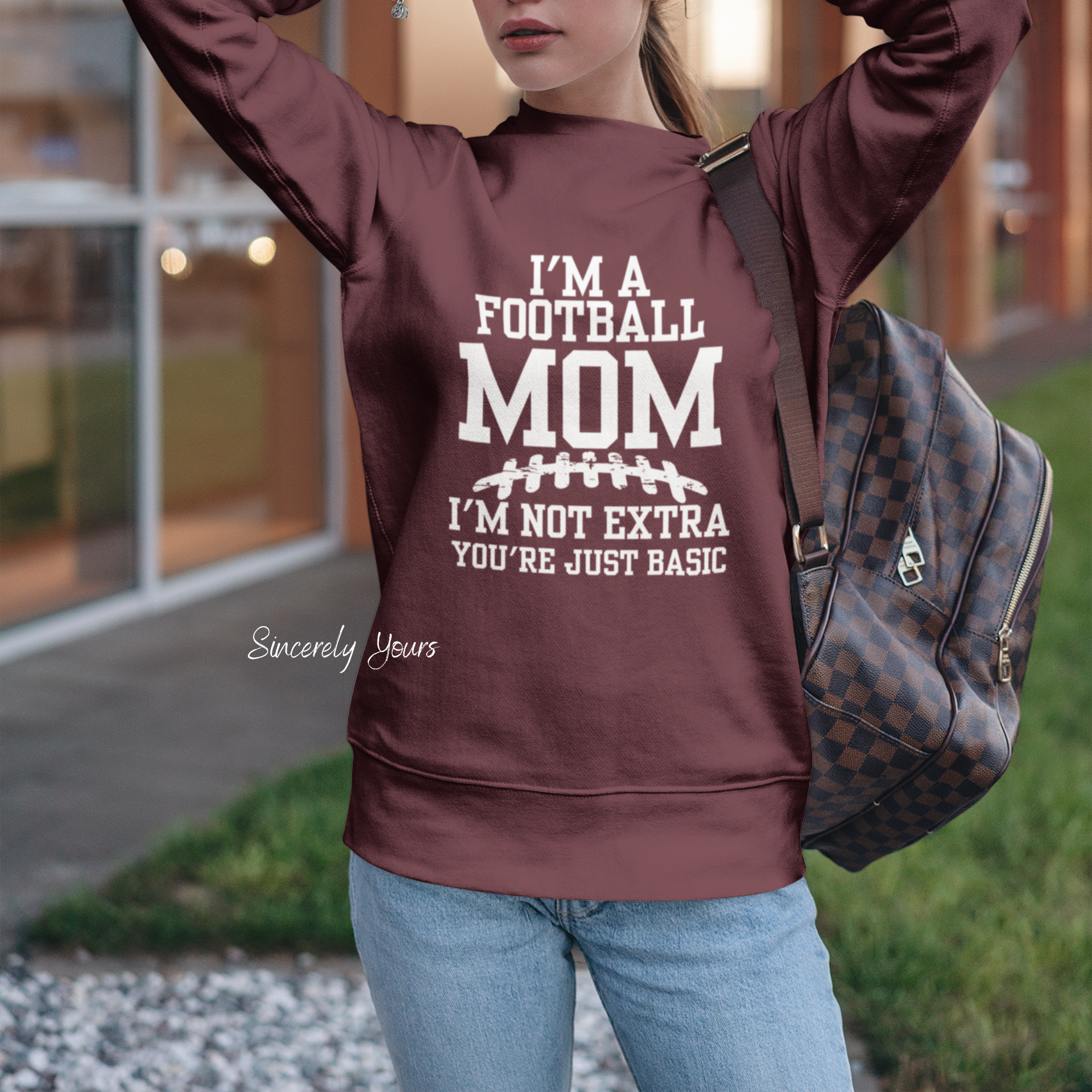 Football mom sweatshirt best sale