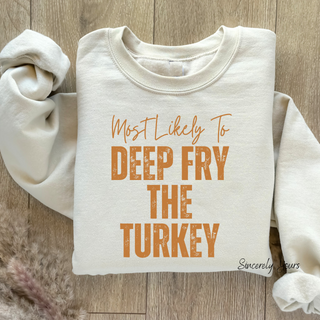 Family Thanksgiving / Friendsgiving Funny Matching Most Likely To - Unisex Shirts