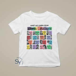 What We Learn From Black History - Youth T-Shirt