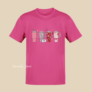 Valentine's Day Tumbler Sweatshirt and Tee