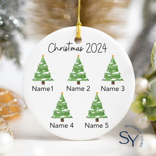 Custom Names Tree Ornament