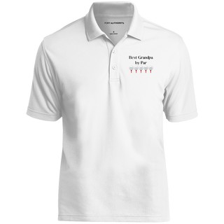 Personalize Best Dad / Grandpa by Par Dry Zone UV Micro-Mesh Polo in White