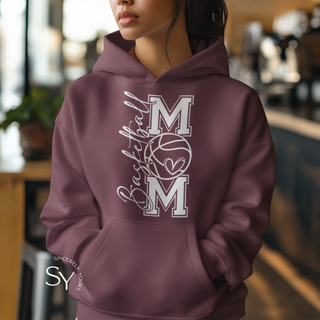 Basketball Mom Heart Hoodie