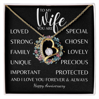To my Wife, You Are Everything - Forever Love Necklace Gift