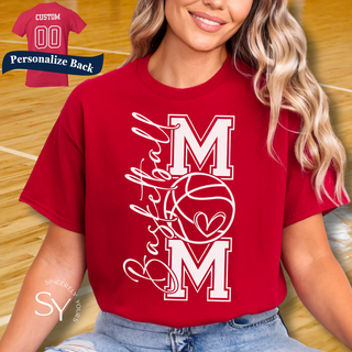 Basketball Mom Heart Tees