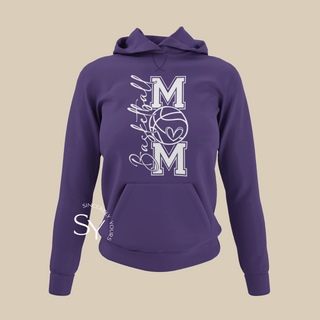 Basketball Mom Heart Hoodie