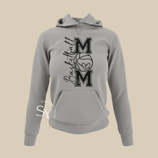 Basketball Mom Heart Hoodie