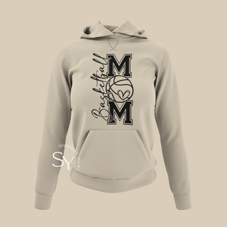 Basketball Mom Heart Hoodie