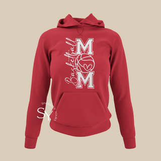 Basketball Mom Heart Hoodie