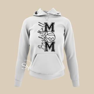 Basketball Mom Heart Hoodie