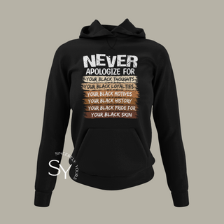 Never Apologize | Melanin Pride Tops