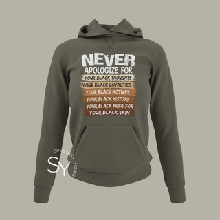 Never Apologize | Melanin Pride Tops