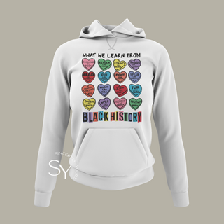 What We Learn From Black History | Candy Hearts Unisex Tops