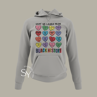 What We Learn From Black History | Candy Hearts Unisex Tops