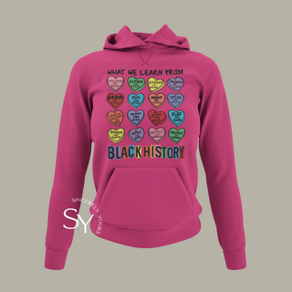 What We Learn From Black History | Candy Hearts Unisex Tops