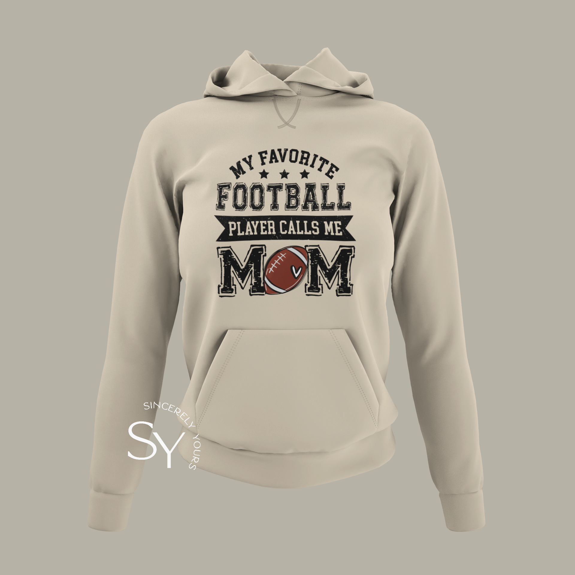 Customized Football Hoodie, Your Name Football Sweatshirt, Game Day Hoodie, Football Girlfriend Sister Shirt, Senior Football Mom Sweater