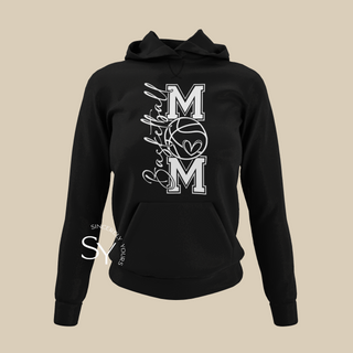 Basketball Mom Heart Hoodie