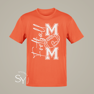 Football Mom Heart Tees