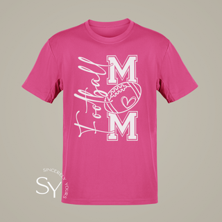 Football Mom Heart Tees