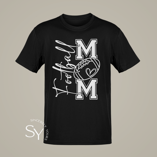 Football Mom Heart Tees