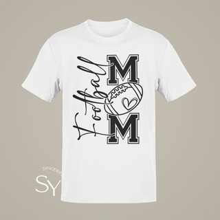 Football Mom Heart Tees