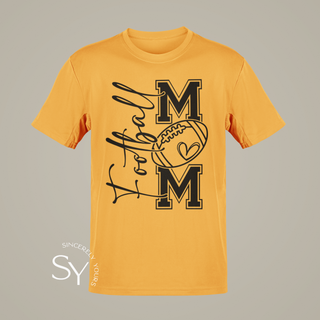 Football Mom Heart Tees