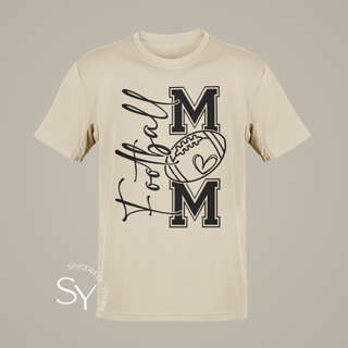 Football Mom Heart Tees