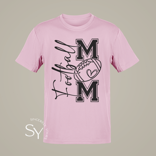 Football Mom Heart Tees