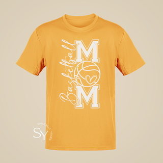 Basketball Mom Heart Tees