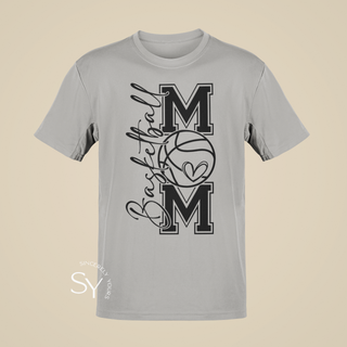 Basketball Mom Heart Tees