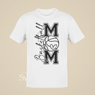 Basketball Mom Heart Tees