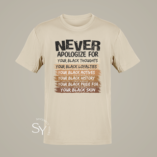 Never Apologize | Melanin Pride Tops