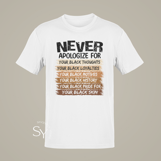 Never Apologize | Melanin Pride Tops