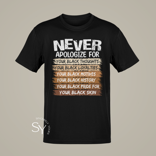 Never Apologize | Melanin Pride Tops