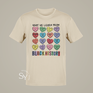 What We Learn From Black History | Candy Hearts Unisex Tops