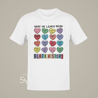 What We Learn From Black History | Candy Hearts Unisex Tops