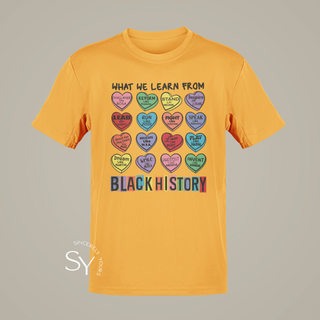 What We Learn From Black History | Candy Hearts Unisex Tops