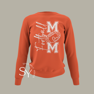 Football Mom Heart - Sweatshirts