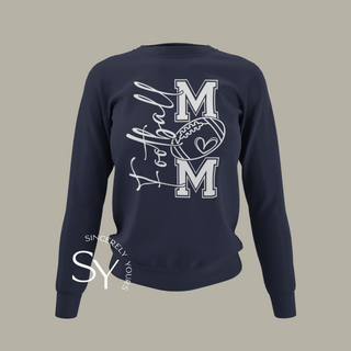 Football Mom Heart - Sweatshirts