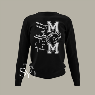 Football Mom Heart - Sweatshirts