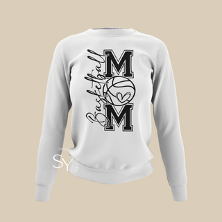 Basketball Mom Heart Sweatshirt