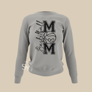 Basketball Mom Heart Sweatshirt