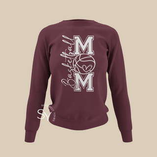 Basketball Mom Heart Sweatshirt