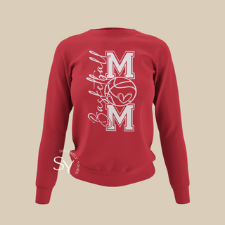 Basketball Mom Heart Sweatshirt