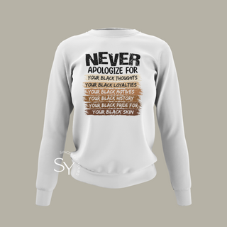 Never Apologize | Melanin Pride Tops