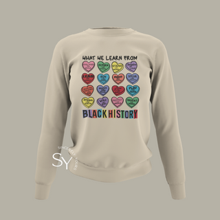 What We Learn From Black History | Candy Hearts Unisex Tops